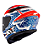 CAPACETE KYT TT-COURSE VINALES REP BALANCE ORANGE/BLUE M - Imagem 3