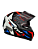 CAPACETE FW3 GTX STAR PRETO BRILHANTE AZUL COM VERMELHO 58 - Imagem 2