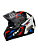 CAPACETE FW3 GTX STAR PRETO BRILHANTE AZUL COM VERMELHO 58 - Imagem 1