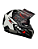CAPACETE FW3 GTX STAR PRETO BRILHANTE GRAFITE COM PRATA 58 - Imagem 2