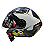 CAPACETE FW3 X OPEN UP STAR AZUL COM AMARELO 60 - Imagem 1
