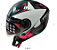 CAPACETE FW3 X OPEN UP STAR AZ TIFFANY COM ROSA 56 - Imagem 1
