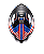 CAPACETE TEXX KAIMAN FLAG USA 60 - Imagem 5