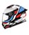 CAPACETE TEXX HUNTER ARK PT/VM/AZ/BC 56 - Imagem 1