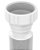 Sifão universal tubo extensível pvc branco com porca - Blukit - Imagem 2