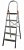 Escada dobrável alumínio 5 degraus doméstica - Imagem 1