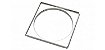 Porta grelha quadrada para caixas sifonadas e ralos 15x15cm - Imagem 1