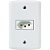 Conjunto 4x2 com 1 interruptor simples 20 a 250 v  lux2 branco - Imagem 1