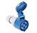 Tomada Industrial de Acoplamento 3P+T 9H (16A) - 220-250V - Imagem 1