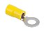 Terminal Anel Pré-Isolado (Amarelo) - 4×6mm - Imagem 1