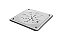 Grelha Quadrada Inox 10cm Branca (c/Caixilho) - Estilmax - Imagem 1