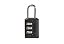 Cadeado com Segredo Zamac (Preto) - 25mm - Imagem 1