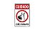 Placa de Sinalização (Cuidado Cão Bravo) - 20x30cm - Imagem 1