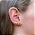 Brinco Ear Cuff Zircônias - Imagem 1