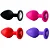 Plug Anal silicone P Cores Diversas - COM PEDRA - Imagem 1