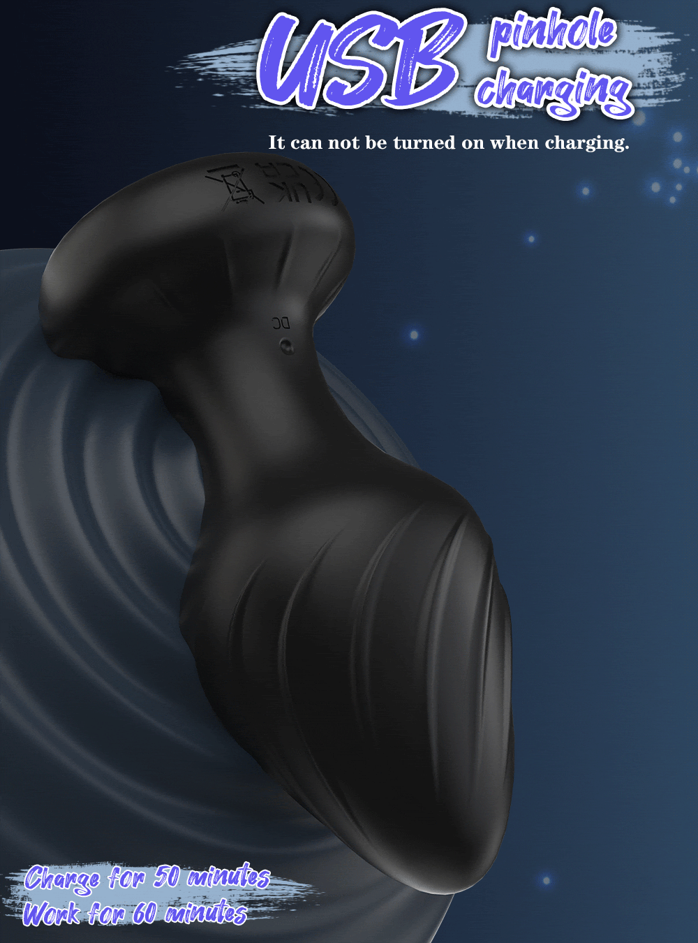 Plug anal de silicone 9 modos de vibrador por app - Imagem 5