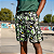 Shorts Tactel Estampado Masculino Preto com detalhes Verde - Imagem 2