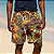 Shorts Tactel Estampado Masculino Marron e Laranja - Imagem 2