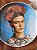 Prato Decorativo de Porcelana BLUE Frida Kahlo - Imagem 6