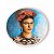 Prato Decorativo de Porcelana BLUE Frida Kahlo - Imagem 1