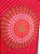 Tapete de Parede Decorativo Indiano Vermelho Mandala Mística - Imagem 2