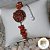Pulseira pedra cascalho natural jasper vermelho PROMO - Imagem 2