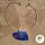 Colar/Choker chapa de ágata roxa natural triluna PROMO - Imagem 2