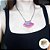 Colar/chapa de ágata pink triluna PROMO - Imagem 2