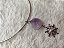 choker colar com pingente de pedra natural ametista - Imagem 4