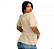 Blusa Bata Feminina Peplum Crepe Duna Amarração Frontal Laço - Imagem 7