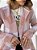 Cardigan Max Em Xadrez Kimono Tricô - Imagem 2