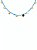 CHOKER CRISTAIS AZUIS E MEDALHINHAS. - Imagem 1