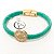 PULSEIRA DE COURO, PIZZA ZIRCÔNIAS. - Imagem 1