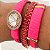 PULSEIRA EM COURO PINK. - Imagem 3