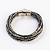 Pulseira SARAH Canutilhos Quadrados Fashion Oito Fios Fecho Imã. - Imagem 1