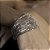 Pulseira SARAH Canutilhos Quadrados Fashion Oito Fios Fecho Imã. - Imagem 3