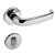 Conjunto Fechadura 6236 Externa Cromado Acetinado - Imagem 1