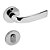 Conjunto Fechadura 6235 Externa Cromado Acetinado - Imagem 1