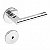 Conjunto Fechadura 521 Zamak WC St1 40Ros 323 Inox Cromado - Imagem 1