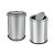 LIXEIRA INOX COM TAMPA BASCULANTE 12L - Imagem 2