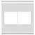 TRAMONTINA LIZ PLACA 4X4 POSTOS BRANCO - Imagem 1