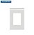 TRAMONTINA LIZ PLACA 4X2 3 POSTO JUNTOS BRANCA - Imagem 1