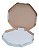 Caixa de Pizza 25x25x4cm Lisa tmp/fundo (PCT 25 UNIDADES) - Imagem 2