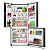 Geladeira Electrolux Frost Free Inverter 590L AutoSense 3 Portas Cor Black Inox Look (IM8B) - Imagem 5