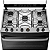 Fogão 5 Bocas Mesa de Inox Branco Continental (FC5IB) - Imagem 6