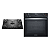 Cooktop 5 Bocas Continental a Gás de Vidro Temperado Preto + Forno de Embutir Elétrico Continental 80L com TOPLimpaFácil (KC5GP+OC8EM) - Imagem 1