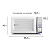 Micro-ondas Electrolux de bancada Branco com Função Tira Odor e Manter Aquecido 34L (MEO44) - Imagem 2