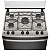 Fogão 5 bocas Electrolux Branco Efficient com Mesa Inox, PerfectCook e VaporBake (FE5IB) - Imagem 4