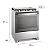 Fogão 5 bocas Electrolux Cinza Efficient com Mesa Inox, PerfectCook e VaporBake (FE5IC) - Imagem 2