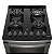 Fogão 4 bocas Electrolux Cinza Experience com Mesa de Vidro (FE4DC) - Duplo Forno e PerfectCook360 - Imagem 4